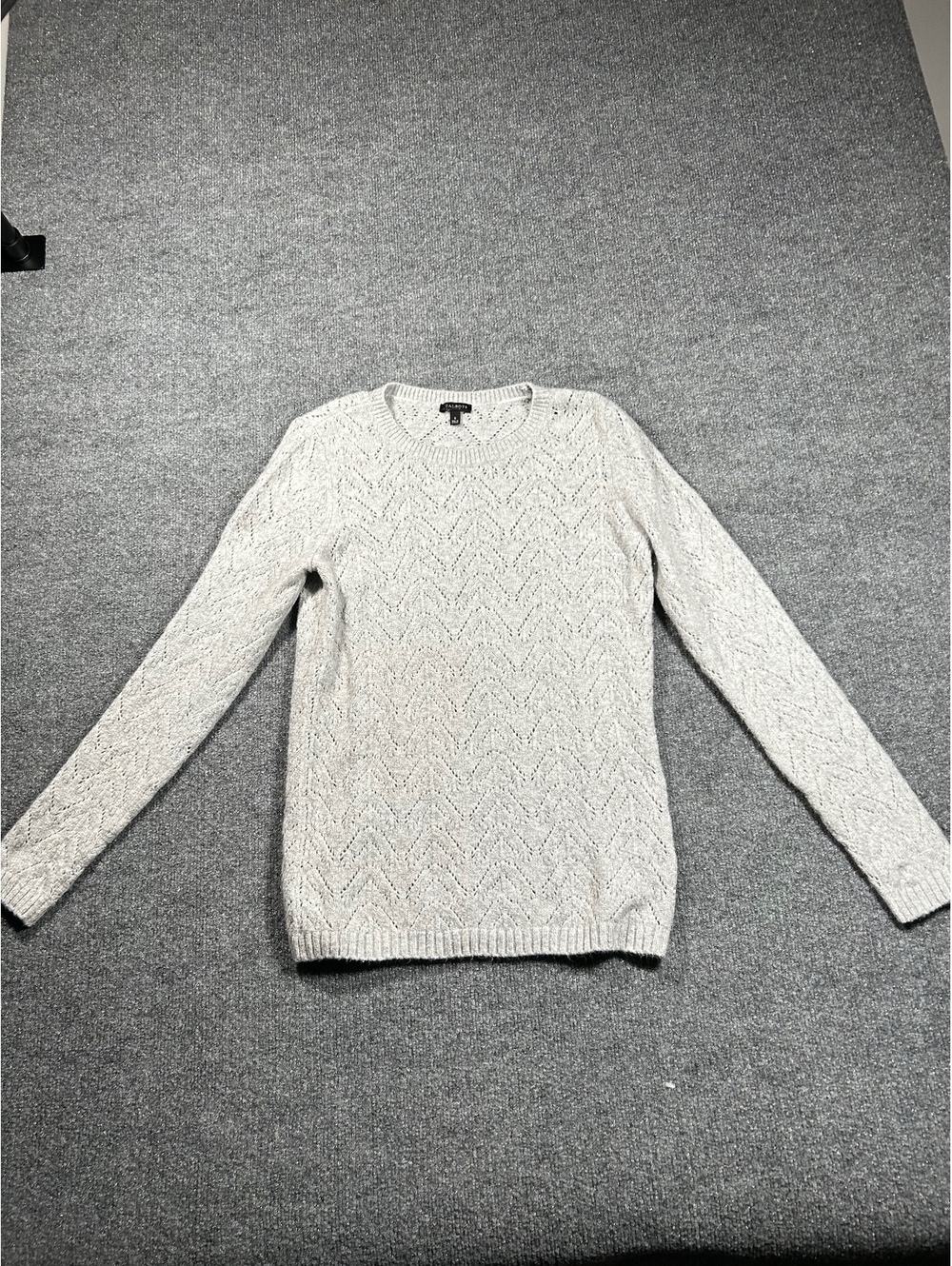 Talbots Women's Small Gray Knit Pullover Sweater